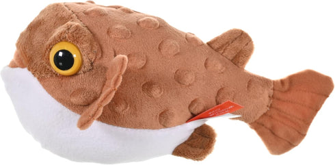 8 Inches, Wild Republic Pufferfish, Cuddlekins Mini, Stuffed Animal, Gift for Kids, Plush Toy, Fill is Spun Recycled