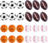 Super Z Outlet Mini Foam Sports Balls, 24 Pack for Kids & Adults, Mini Baseball, Football, Basketball