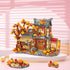 MEIEST Set,Chinese Autumn House Building Blocks Style Particle Construction Building Bricks Toy,Harvest Season Home