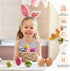 sportsvoutdoors 12pcs 2-Color Set, Wooden Fake Eggs, Wooden Easter Eggs, DIY Kitchen Pretend Game Food Children's