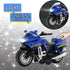 Toy Motorcycle Model - Pull Back Vehicles with Sounds and Lights for Kids 3-9, Collectible Scaled Cars