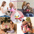 AicooFest Positive Crochet Duck Animals Emotional Support Plush Funny Knitted Duck Stuffed Animal Birthday