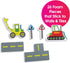 Edushape Magic Creations Bath Tub Activity Play Set, Road Construction Foam Sticker Imaginative