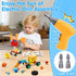 Set 59 3 4 5 6 Kids Tool Toy for Boys - Educational Montessori Wooden Toddler Play Tool Box with Electric Drill - Pcs