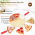Set (6 Set) Cutting Play Food Toy for Kids Kitchen,Wooden Pizza Pretend Play Kitchen Accessories,Learning Toy Birthday