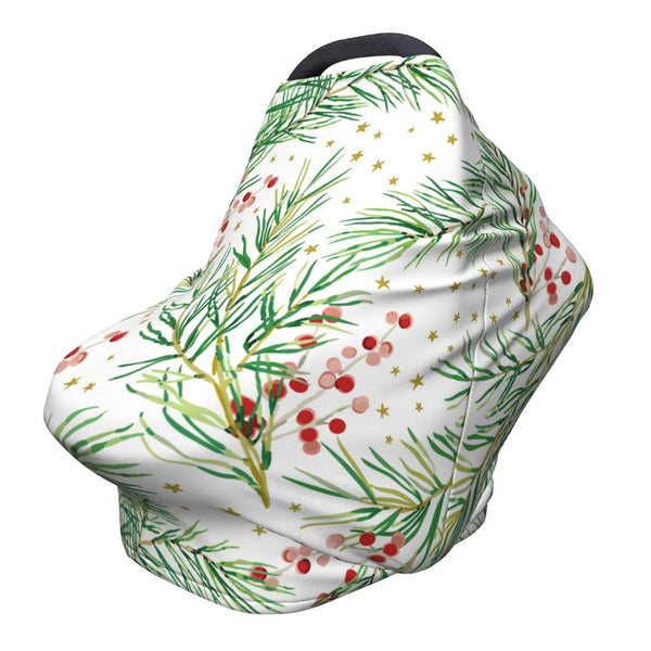 Schgap Christmas Berries Car Seat Covers Canopy for Baby Nursing Cover Breastfeeding Baby