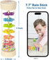 Rain Stick, 7.7” Wooden Rainmaker - Montessori Toys for Baby 3-12 Months, Infant Musical Instruments Gifts for Toddlers
