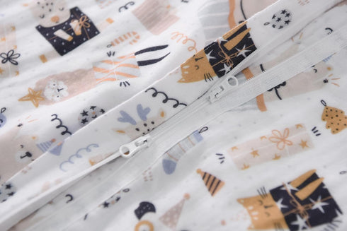 1-2T, 0.5 100% 2-Way 12-24 TADO MUSLIN Toddler Sleep Sack TOG Lightweight Wearable Blanket, Organic Cotton Muslin