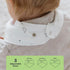 8 Pack Cotton Bandana Bibs for Babies, Absorbent Drool Bibs for Feeding & Teething, Secure Fit, Neutral Colors