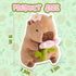 Aniamls 11 inch CHDBLOCK Flower Capybara Plush, Cute Capybara Plush Pillow Kawaii Flower Stuffed Capybara Plushies Toys