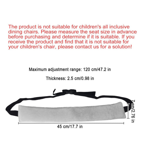 Universal High Chair Safety Straps for Infants & Toddlers - Gray