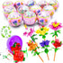 UMEELR Pre Filled Easter Eggs with Flowers, 12Pcs DIY Flower Surprise Building Blocks