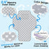 Baby Portable Changing Pad Travel - Waterproof Compact Diaper Changing Mat with Built-in Pillow - Lightweight