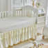3 Set Set Pieces Crib Bedding Tufted Dots Jacquard Baby Comforter with Fitted Sheet and Bed Skirt - Cute Embroidery