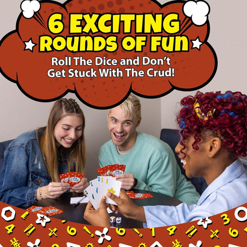 2-12 Oh Crud Deluxe Edition: A Trick-Taking Card & Dice Game for Adults & Families, Strategy Card Game for Family Game