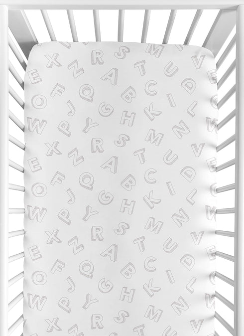 Sweet Jojo Designs Grey Alphabet Boy or Girl Gender Neutral Unisex Baby