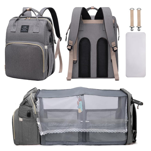 Diaper Bag Backpack, Multifunctional Baby Diaper Bag, Diaper Changing Station for Boys