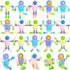 20 Pcs Funny Sensory Fidget Toys,Transformable Chain Robot Finger Toy,Stress Relief Fingertip