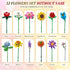 mesproud Set,1009PCS Decoration,12 6+,Idea Flower Bouquet Building Creative DIY Plant Bouquet Artificial Flowers
