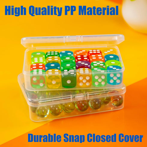 8 (8 JINUPHION Pcs Playing Card Case, Small Clear Box, Plastic Deck Box, Card Deck Holder, Game Card Storage Organizer