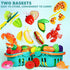 100 Set 1-3, 2 2 3 4 5 Pcs Play Food for Kids Kitchen, Pretend Food Toy for Toddlers Age Plastics Cutting Fake Food/