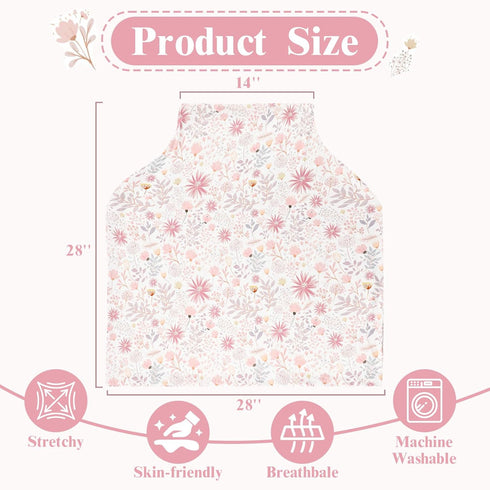 Summer Baby Car Seat Cover for Boys Girls, Breathable Infant Carseat Canopy, Lightweight Sunshade Carrier Cover