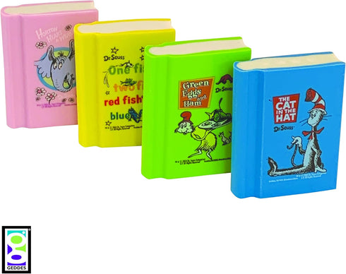 Raymond Geddes 69689 Dr Seuss Book Erasers - Pack of 48 for Kids
