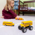 KinsFun 5" Pullback Monster School Bus Die Cast Metal Model, Action Toy Monster Truck