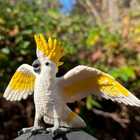 3.75" 3+ Safari Ltd. Cockatoo Figurine - Lifelike Plastic Bird Figure - Educational Toy for Boys, Girls, and Kids Ages