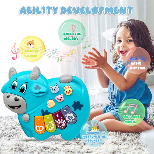 WSCGJCL 2 2 3 18 Baby Musical Toys Piano for Year Old Girls Boys Toys Age Light Up Music Learning Toys for Toddlers