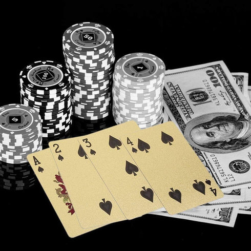 EAY Gold Deck of Cards - Waterproof Playing Cards, Poker Cards, Washable & Flexible for Party & Game