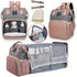 SSHLT Mommy Backpack(TD1273C-DHDH) Bag Lightweight Portable Folding Crib Bed Large-capacity Travel Maternity Bags Baby