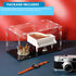 Clear Acrylic Display Case for 1:18 Scale Model Car, Installation Required, Black Base Model Display Box for