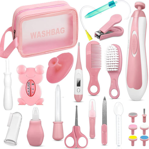 DGHEYQT Baby Healthcare and Grooming Kit, 24in 1 Baby Electric Nail Trimmer Set