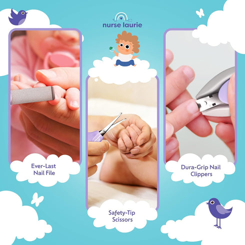 Store Baby Grooming Kit - Newborn Girl & Boy Infant Care - First Aid, Bath, Cradle Cap, Hygiene, Hair, Nail, Safety