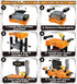 2-in-1 Toolbox 3-5, Lehoo Castle Kids Tool Bench with Electric Drill and Construction Vehicles, Workbench