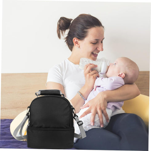 Portable Insulated Bottle Bag Strap Stylish Travel Cooler Sleeve for Breast Milk Storage Convenient for Moms The Go