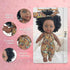 Nice2you Black Baby Doll, 10 inch Realistic Reborn Doll for Kids aged 2-6, Silicone Small Black Doll with Curly Hair