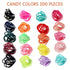 200PCS Elastic Hair Ties, No Crease Small Ponytail Holders for Kids Girls Baby Toddler Hair Accessories