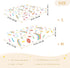 CZXW 52" 28" Rainbow with Sprinkles Crib Sheets Fitted x Natural Cotton Soft & Breathable for Baby Crib Mattress