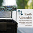 The Blessed Mama Co 2 51x 38x 0.5 Wagon Stroller Canopy Accessories, Adjustable Stroller Cover with Sun Shield, Blue
