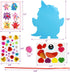 24 Pack Fancy Land Valentine's Day Craft Kits Foam Valentine Monster Ornament Decoration for Kids Classroom Home Fun