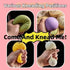 YAGUAN 4 PCS Big Glitter Dumpling,Dumpling Squishy, Rainbow Dumplings, Cute Anxiety Relief Fidget, Soft Squeeze