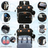 SHITIESHOU Backpack 16 Diaper Bag Baby Bag, Baby Girl Boy Diaper Bag for Dad Mom with Pad, Pockets, Pacifier Case