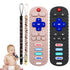 2Pack Teething Toys for Babies - Remote Control Shape Silicone Teether Toys, Baby Teethers for Toddlers Boys Girls