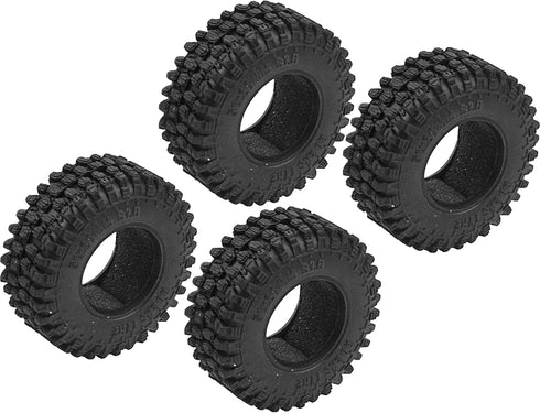 4Pcs ShareGoo 1.0" RC Crawler Tires, Micro Rubber Tires Width 20mm Compatible with Axial 1/24 SCX24 Gladiator