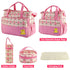 5 Set Mummy Pcs Multifunctional Baby Changing Diaper Nappy Bag, Maternity Handbag, Portable Nappy Basket Storage