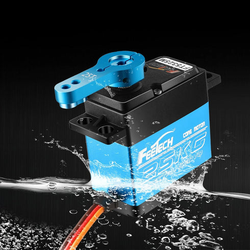 25KG 7.4V 180 1/8 1/10 x4, RC4WD, FEETECH RC Servo Servo Motor High Voltage High Torque Waterproof Full Metal Gear