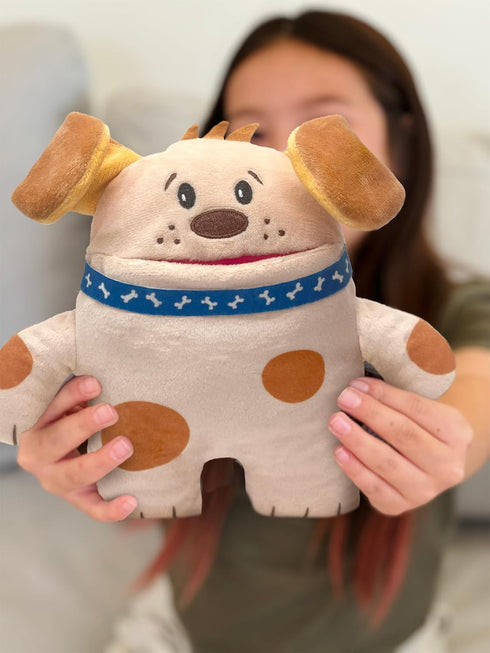 Obi Dog, 8" Tooth Fairy Pillow, Fun and Interactive Plush Toy with Pocket for Lost Teeth