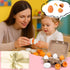 HANSGO Play Food Sets for Kids Kitchen, 6PCS Wooden Toy Food for Pretend Play Cooking DIY Early Development Skills